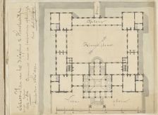 Plan of the Palace Honselaarsdijk, 1890. Creator: A.N. Godefroy