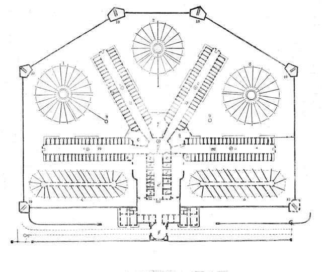 Plan of the prison, 1842. Creator: Unknown.