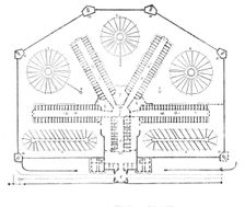 Plan of the prison, 1842. Creator: Unknown