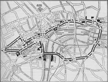 Plan of the route of the Queen's procession on Diamond Jubilee Day, London, 1897 (1906)