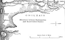 Plan of the Road from the Shutargardan Pass to Cabul c1880