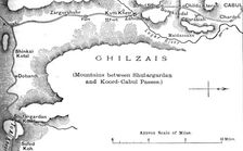 Plan of the Road from the Shutargardan Pass to Cabul c1880