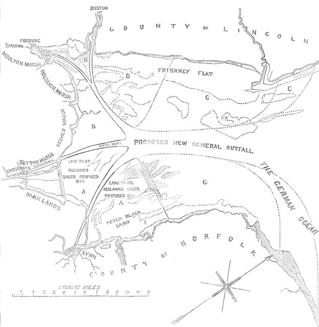 Plan of the Wash, between the Coasts of Norfolk and Lincolnshire, 1850. Creator: Unknown.