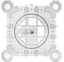 Plan of the Victoria Tower, 1850. Creator: Unknown