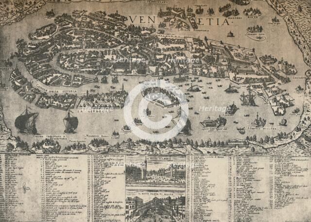 'Plan of Venice, c. 1590', (1925). Creator: Unknown.