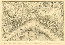 Plan of Westminster. (From Norden's Survey, taken in Queen Elizabeth's Reign, 1593) (1881). Creator: Unknown
