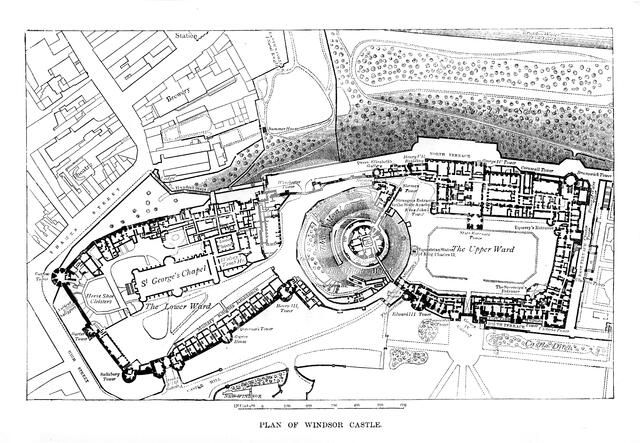Plan of Windsor Castle. Artist: Unknown