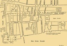 Plan of a Portion of Westminster Between 1734 and 1748 - Before the Erection of Parliament Street Creator: Unknown