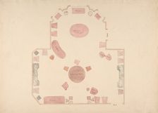 Plan of a Room, early 19th century. Creator: Anon