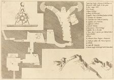 Plan of All the Important Places in Bethlehem, 1619. Creator: Jacques Callot
