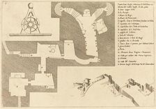 Plan of All the Important Places in Bethlehem, 1619. Creator: Jacques Callot