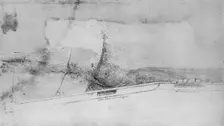 Plan of an Embankment for Diverting the Arno c1480 (1945). Artist: Leonardo da Vinci