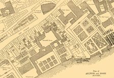 Plan of Arundel and Essex Houses (1881). Creator: Unknown