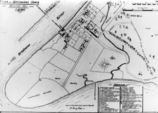 Plan of Brisbane town, Moreton Bay 1839 Geo. Barney Major. Creator: George Barney