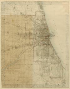 Plan of Chicago, Chicago, Illinois, Diagram Showing City Growth, 1909. Creator: Daniel Burnham