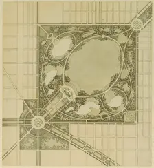 Plan of Chicago, Plate 62, Plan of a Proposed Park, 1909. Creator: Daniel Burnham