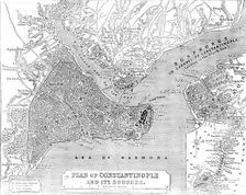 Plan of Constantinople and its Suburbs, 1856. Creator: John Dower