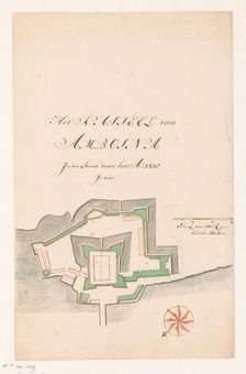 Plan of Fort Victoria, Ambon, 1718. Creator: Anon