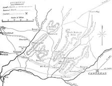 Plan of General Burrows March to the Helmund (July 4-29, 1880) c1880