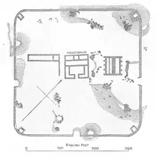 Plan of Hardknott Fort, Cumberland 1902