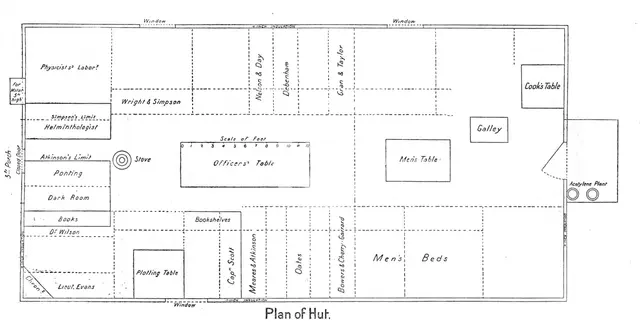 'Plan of Hut', c1910–1913, (1913). Artist: Unknown.