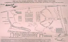 Plan of Hyde Park, 1867. Artist: Anon