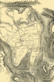 Plan of Jerusalem in the First Christian Century 1890. Creator: Unknown