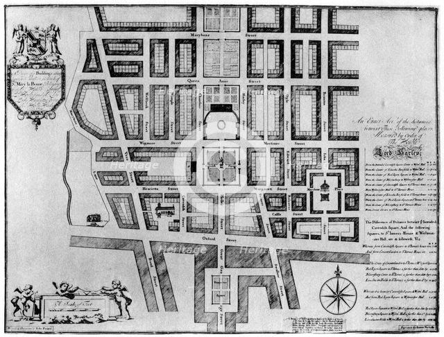 Plan of Lord Harley's estate, London, 1907. Artist: Unknown