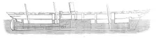Plan of Lungley's Unsinkable Ship, 1861. Creator: Unknown