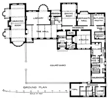 Plan of Maesycrugiau Manor, c1900, (1905). Artist: Arnold Mitchell