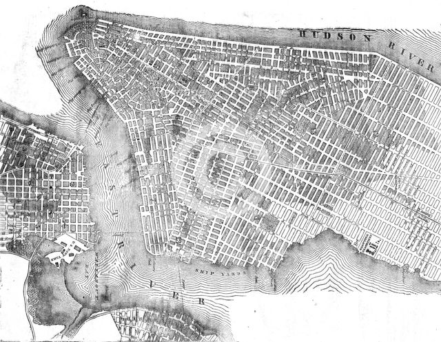 'Plan of New York', 1854. Creator: Unknown.