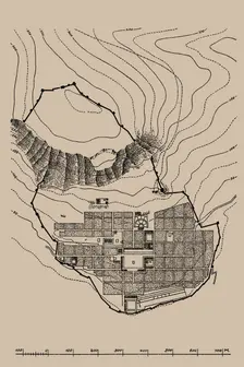 Plan of Priene. From: "Griechische Städteanlagen" by Armin von Gerkan, 1924. Creator: Anonymous master