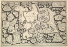 Plan of Rome..., from Le Antichità Romane (Roman Antiquities), ca. 1756. Creator: Giovanni Battista Piranesi