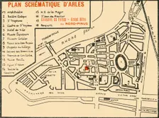 Plan Schematique D'Arles c1920s. Creator: E Laget