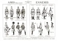 Planche de silhouettes qui fut distribuee aux troupes Francaises 1914. Creator: Unknown