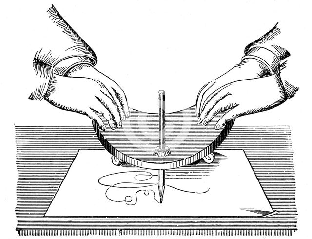 Planchette or Ouija board, 1885. Creator: Unknown.