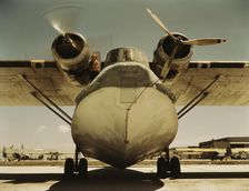 Plane at the Naval Air Base, Corpus Christi, Texas, 1942. Creator: Howard Hollem