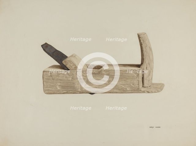 Plane, c. 1939. Creator: Mary Hansen.