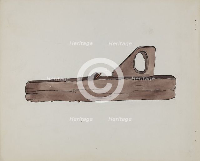 Plane for Leveling Wood, c. 1936. Creator: Lena Nastasi.