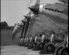 Planes Lined up Together, 1933. Creator: British Pathe Ltd