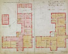 Plans for the Red House, Bexleyheath, London, 1859. Creator: Philip Webb
