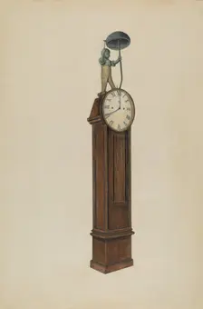 Plantation Clock, c. 1937. Creator: Al Curry