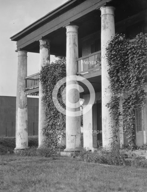 Plantation house, possibly the Belles Demoiselles, New Orleans, between 1920 and 1926. Creator: Arnold Genthe.