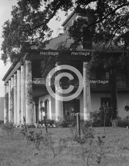 Plantation house, possibly the Belles Demoiselles, New Orleans, between 1920 and 1926. Creator: Arnold Genthe.