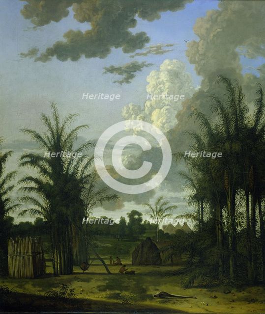 Plantation in Suriname, 1707. Creator: Dirk Valkenburg.