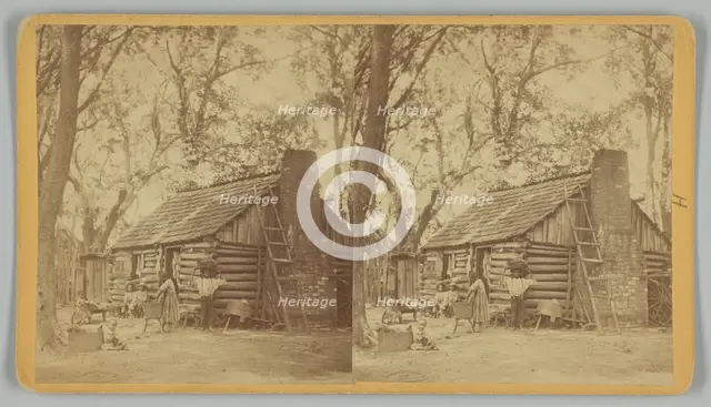 Plantation Scene; Folks All Home, 1865-1874. Creator: J. N. Wilson.