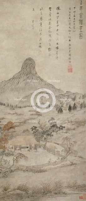 Planting Fragrant Fungus at the Tiaozhou'an, Ming dynasty (1368-1644), 1627 (?). Creator: Chen Guan.