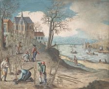 Planting Trees, 18th century. Creator: Anon
