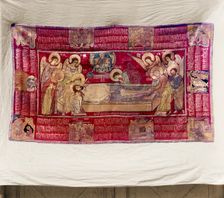 Plashchanitsa [a shroud the image of Christ] from 1631. Dates to the time of Tsar Mikhail..., 1911. Creator: Sergey Mikhaylovich Prokudin-Gorsky