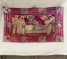 Plashchanitsa [a shroud the image of Christ] from 1631. Dates to the time of Tsar Mikhail..., 1911. Creator: Sergey Mikhaylovich Prokudin-Gorsky